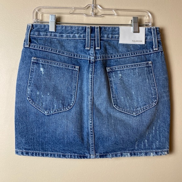 Tularosa Aubrey Distressed Denim Mini Skirt - Picture 5 of 10